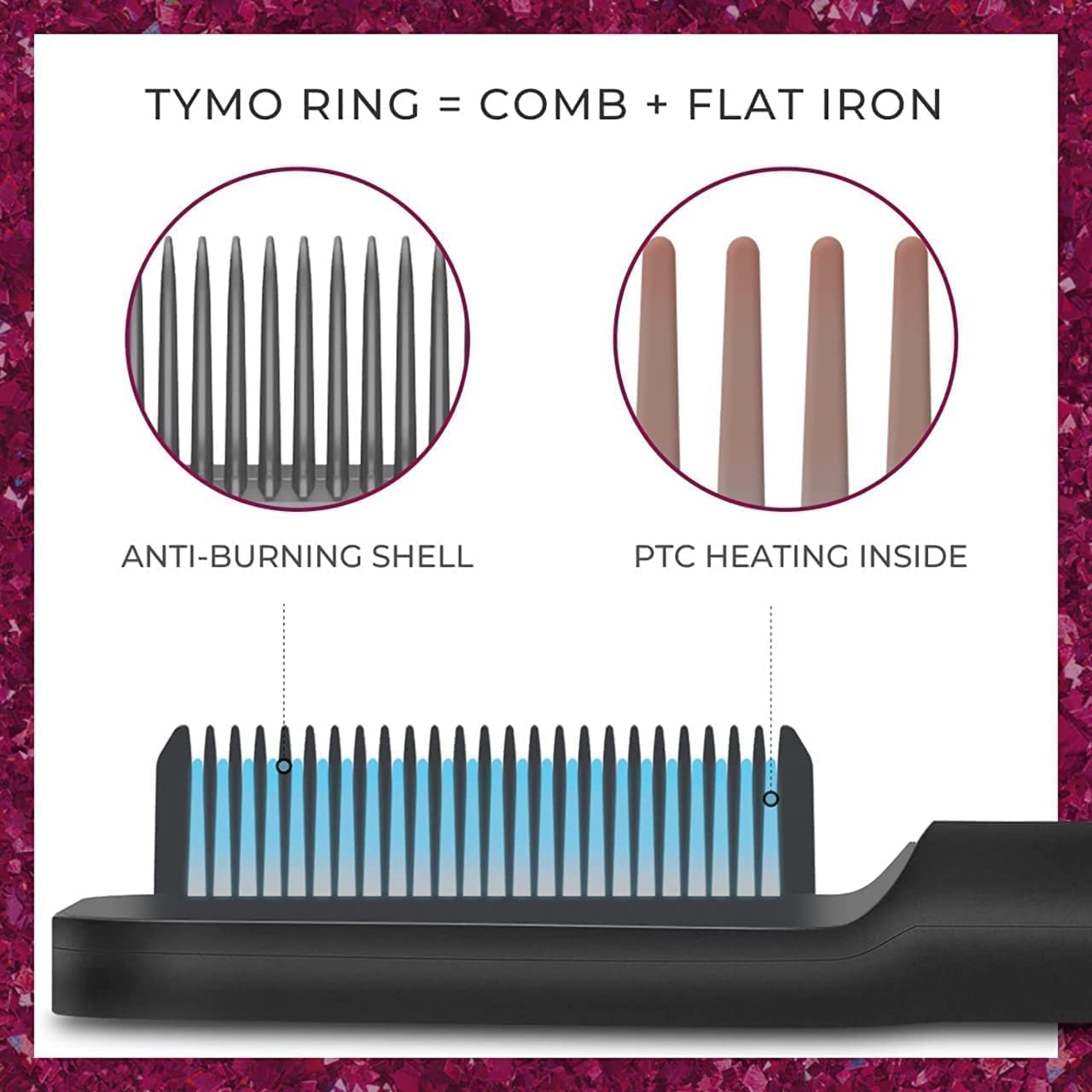 Hair Straightener Professional Electric Comb Brush