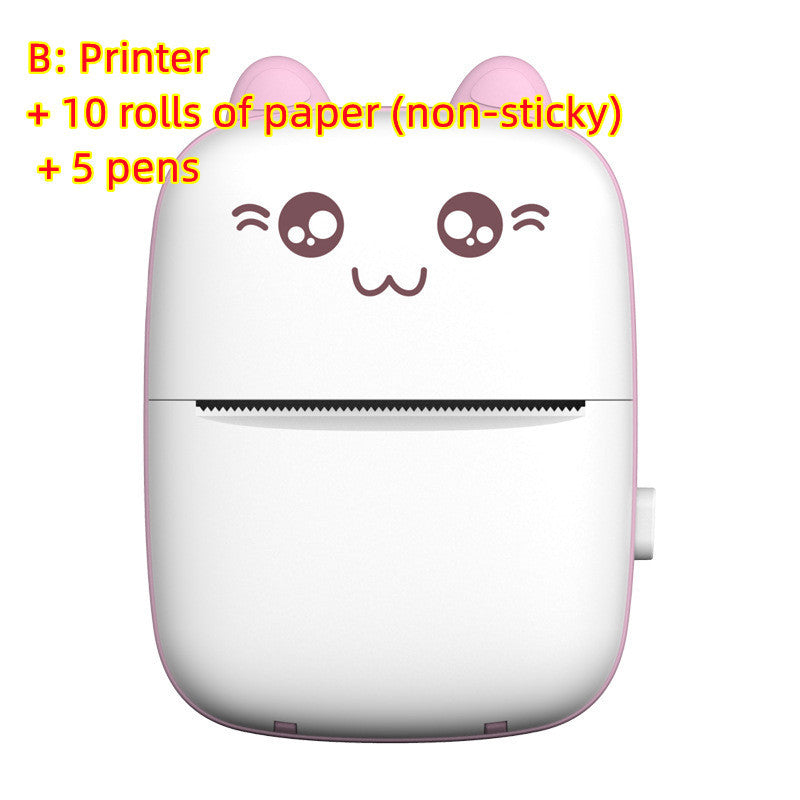 Mini Inkless Bluetooth Pocket Printer Compatible with iOS, Android