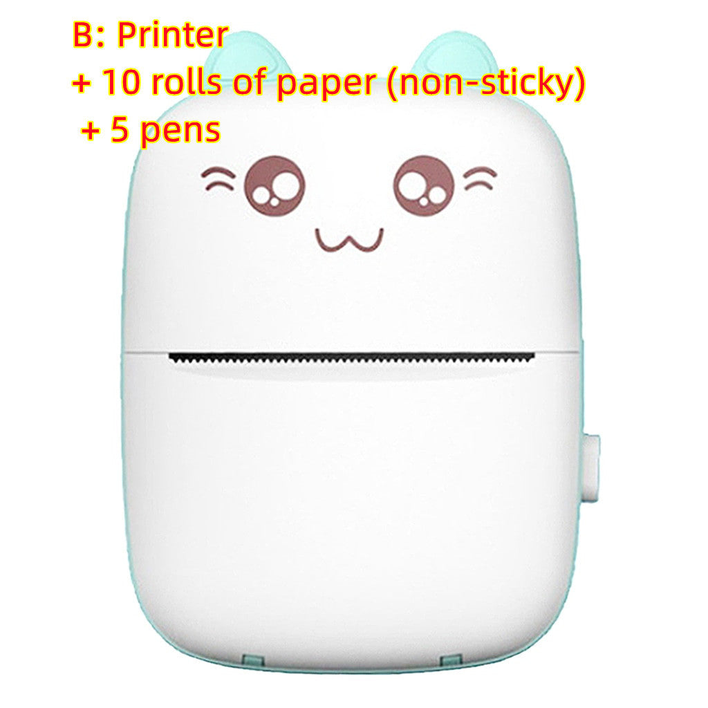 Mini Inkless Bluetooth Pocket Printer Compatible with iOS, Android