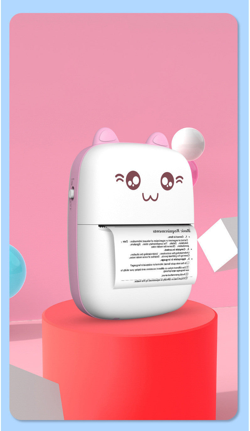 Mini Inkless Bluetooth Pocket Printer Compatible with iOS, Android