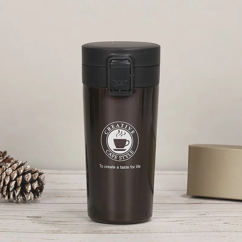 Coffee Travel Mug, Insulated Coffee Cup with Leakproof Lid, 380ml Vacuum Insulated Stainless Steel