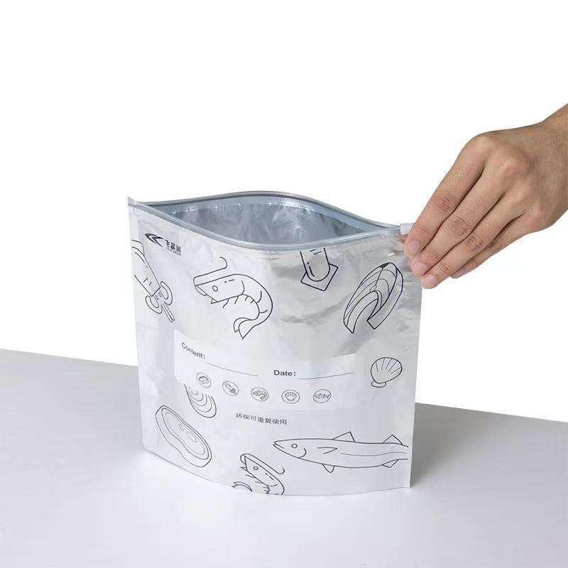 Reusable Aluminum Foil Food Stoarge Bag 6 pc