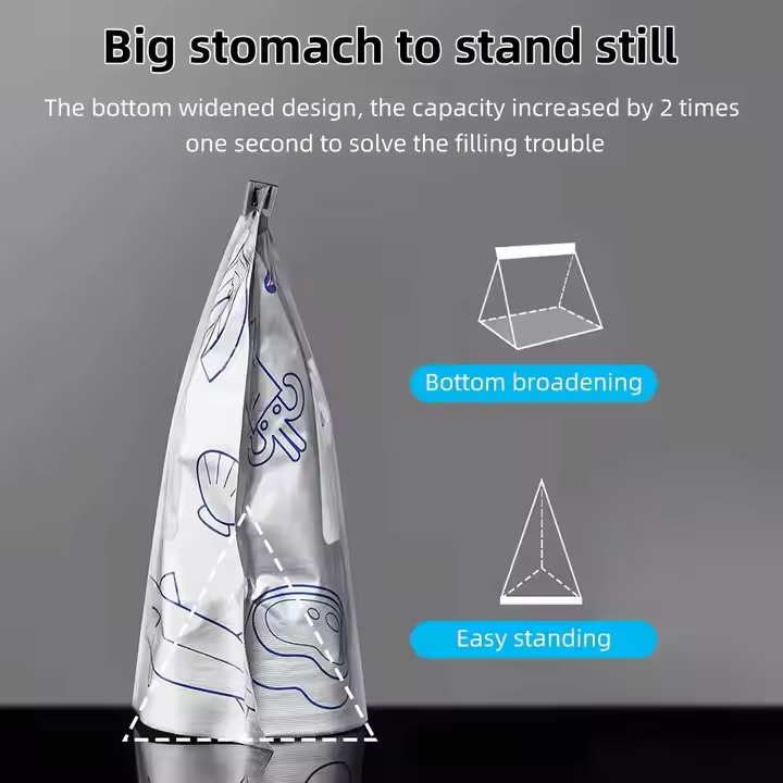 Reusable Aluminum Foil Food Stoarge Bag 6 pc