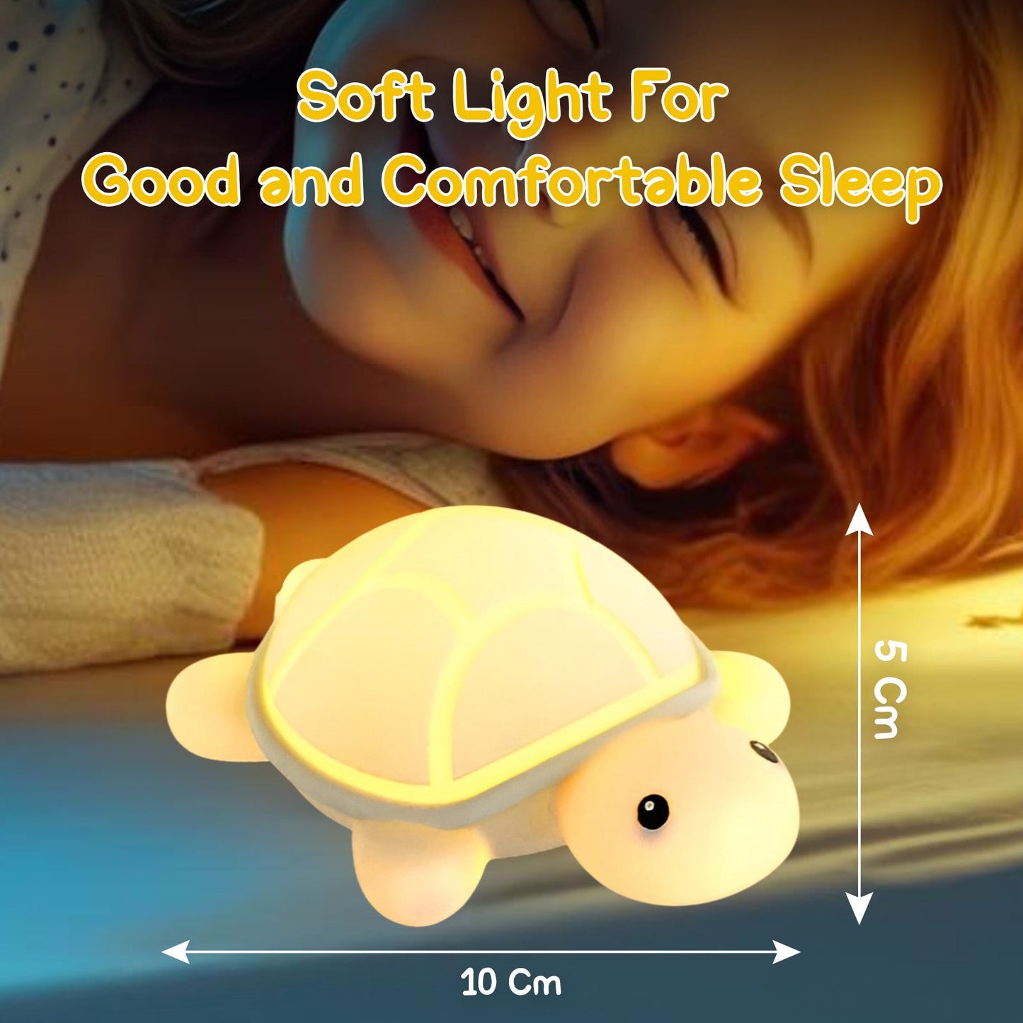 Silicone Turtle Light with 7 Color Modes for Kids Room, Rechargeable Night Lamp for Baby Nursery, Soft Touch LED Light for Bedroom Decor, Sleep-Friendly Lighting