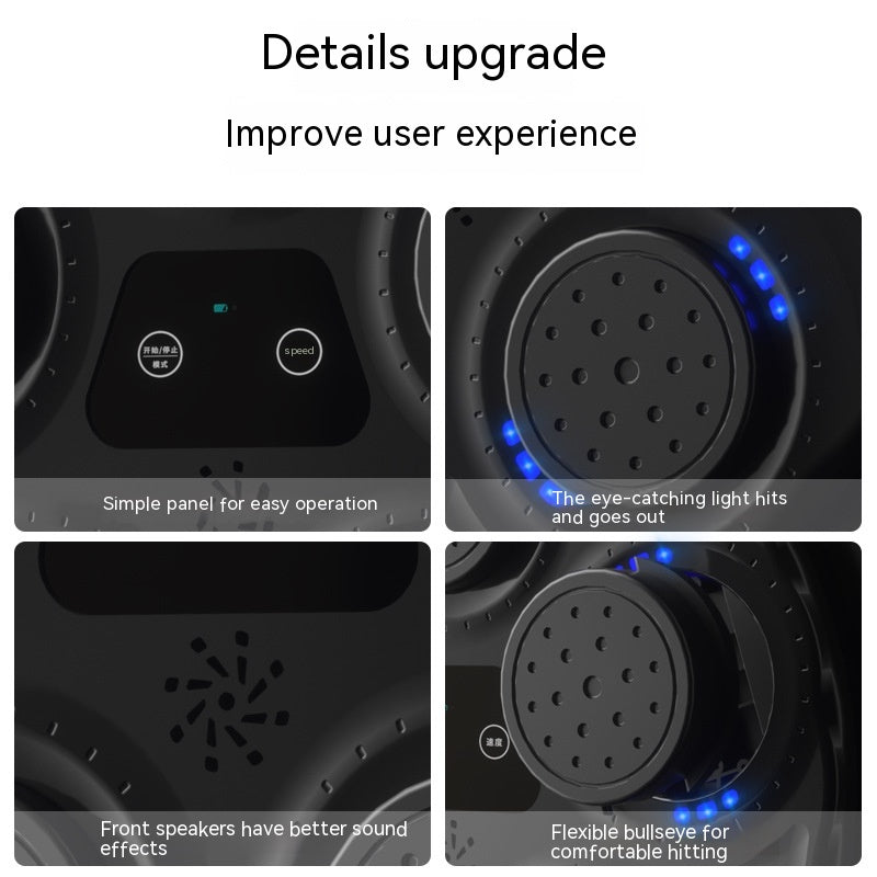 Music Boxing Machine Blue Light Hitting Reaction Boxing Target Intelligent Electronic Wall Target