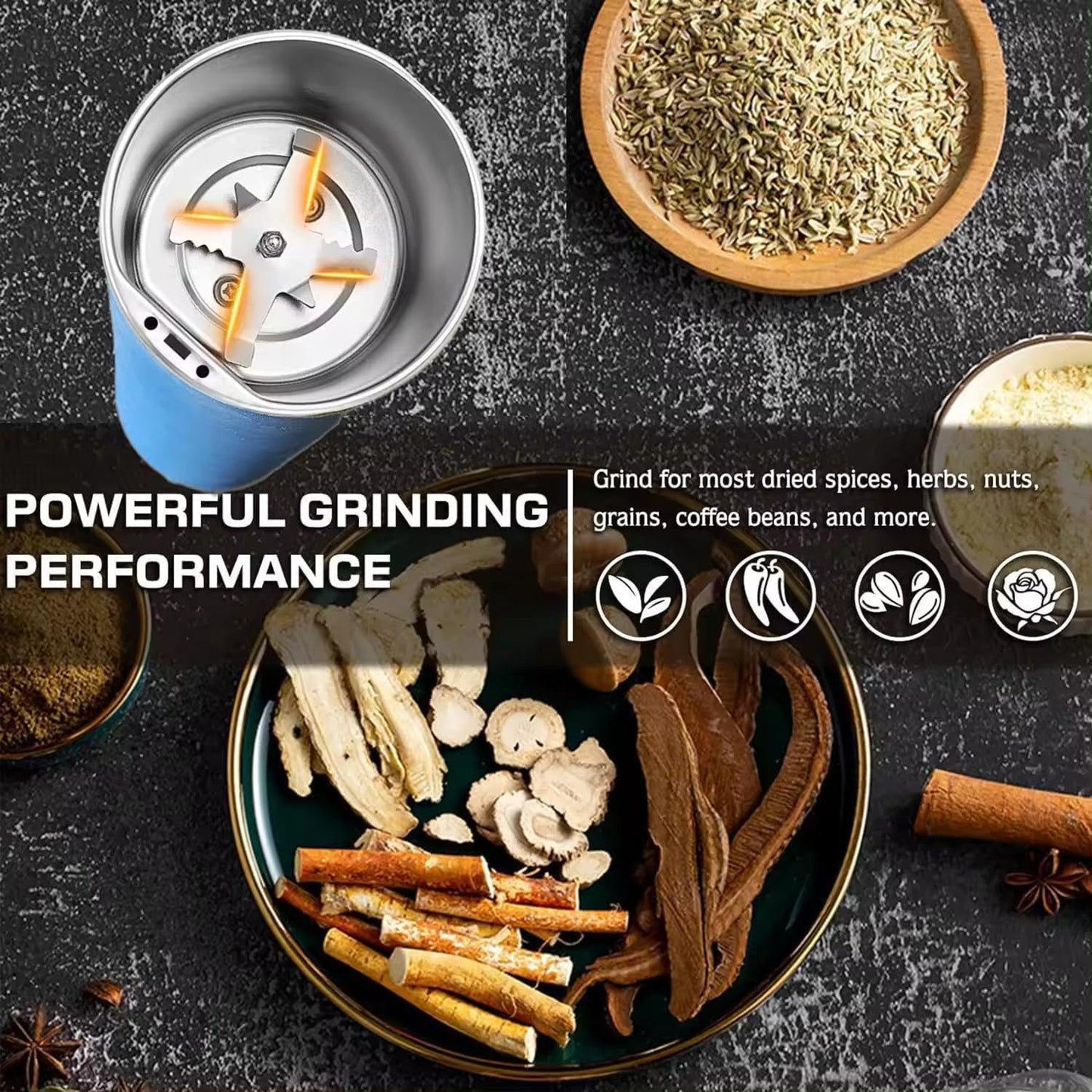 Portable Spice & Coffee Grinder