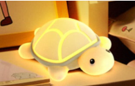 Silicone Turtle Light with 7 Color Modes for Kids Room, Rechargeable Night Lamp for Baby Nursery, Soft Touch LED Light for Bedroom Decor, Sleep-Friendly Lighting