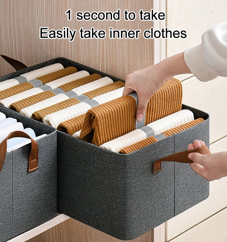 26L Clothes Storage Box Large Foldable Wardrobe Clothes Organizer