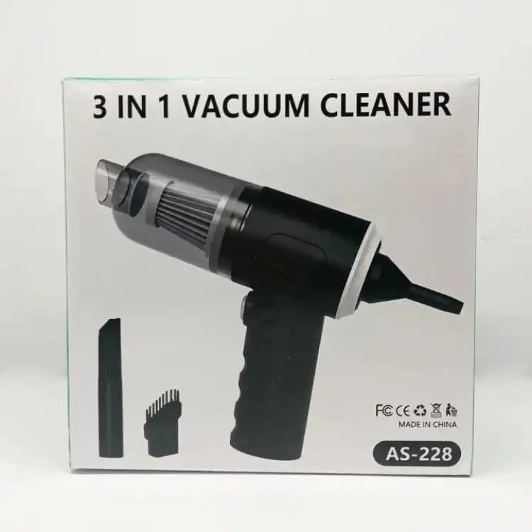 3 in 1 Mini Rechargeable Car Vacuum Cleaner