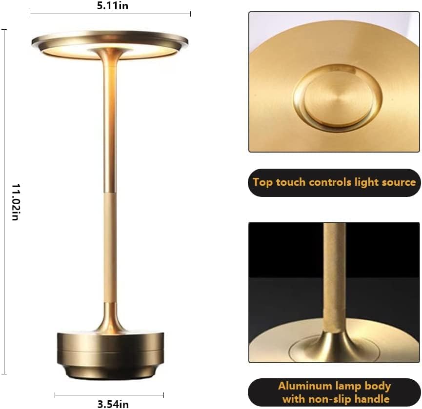 Cordless Elegance Table Lamp (Rechargable)