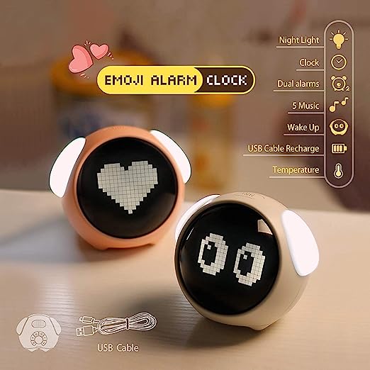 Digital Emoji Alarm Clock
