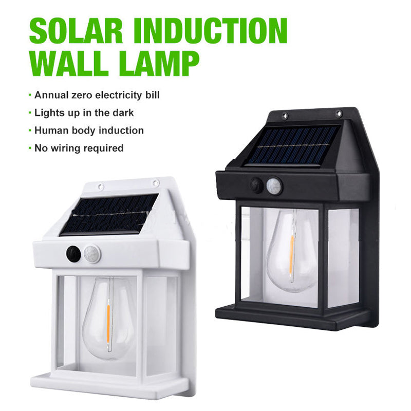 Solar Wall Light Lamp Outdoor, Wireless with 3 Modes & Motion Sensor