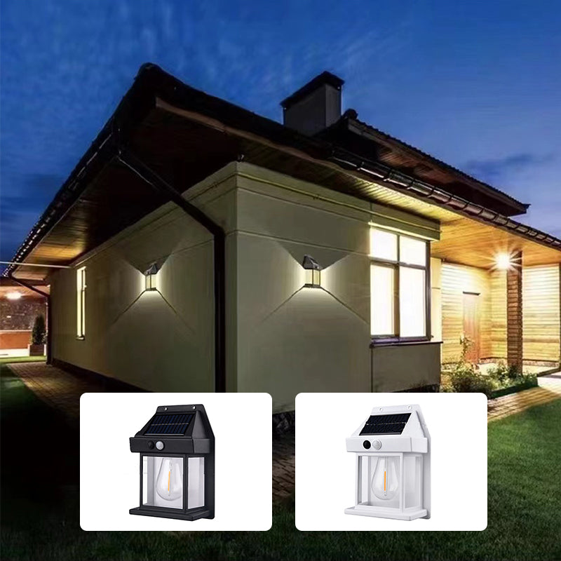 Solar Wall Light Lamp Outdoor, Wireless with 3 Modes & Motion Sensor