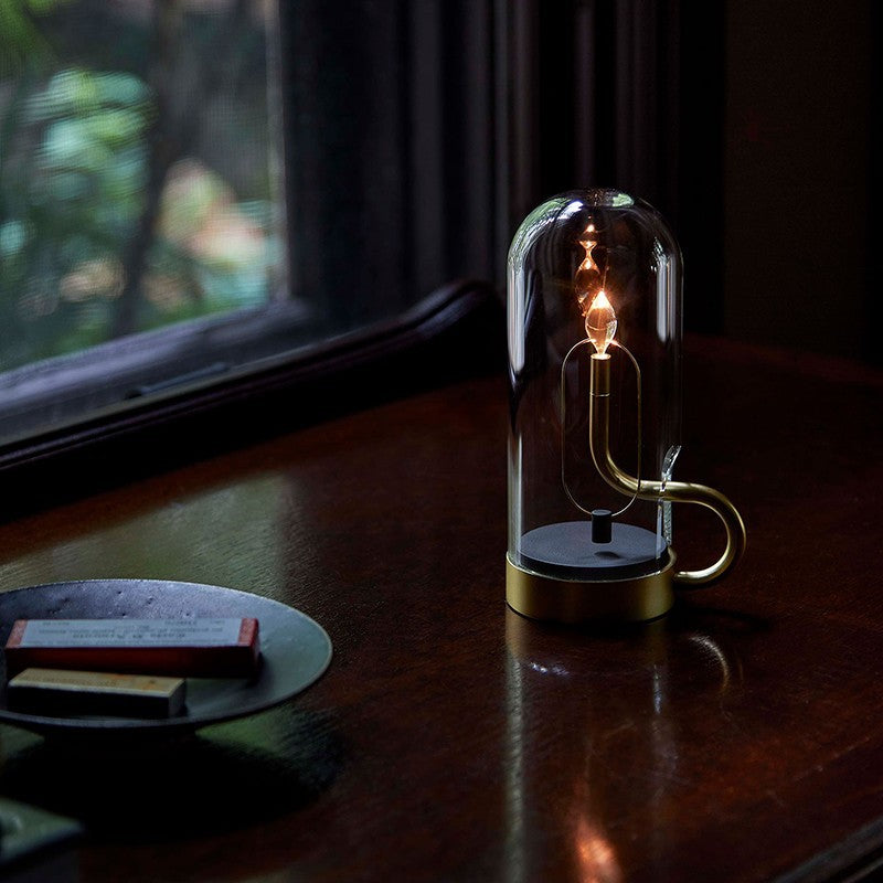 Candle Swing Table Lamp Creative Magnetic Field Atmosphere Bedroom lamp Retro Restaurant