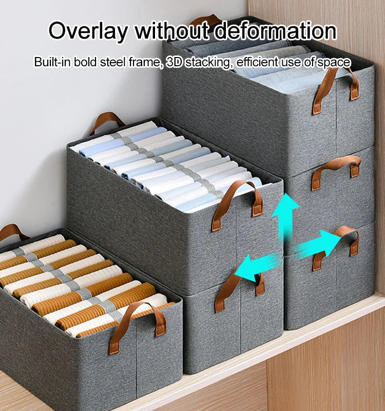 26L Clothes Storage Box Large Foldable Wardrobe Clothes Organizer