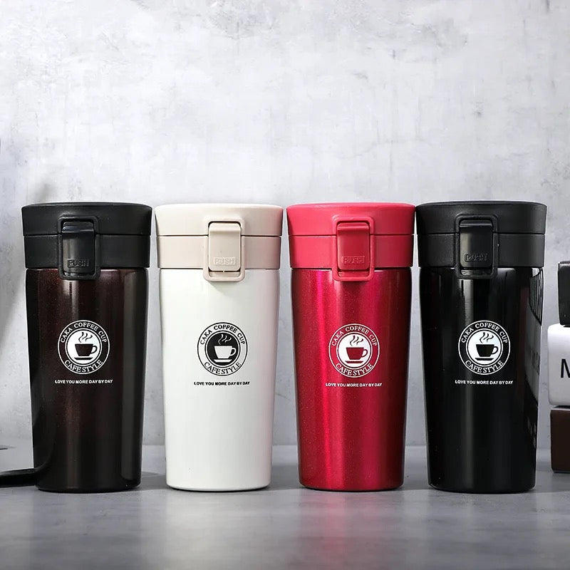 Coffee Travel Mug, Insulated Coffee Cup with Leakproof Lid, 380ml Vacuum Insulated Stainless Steel