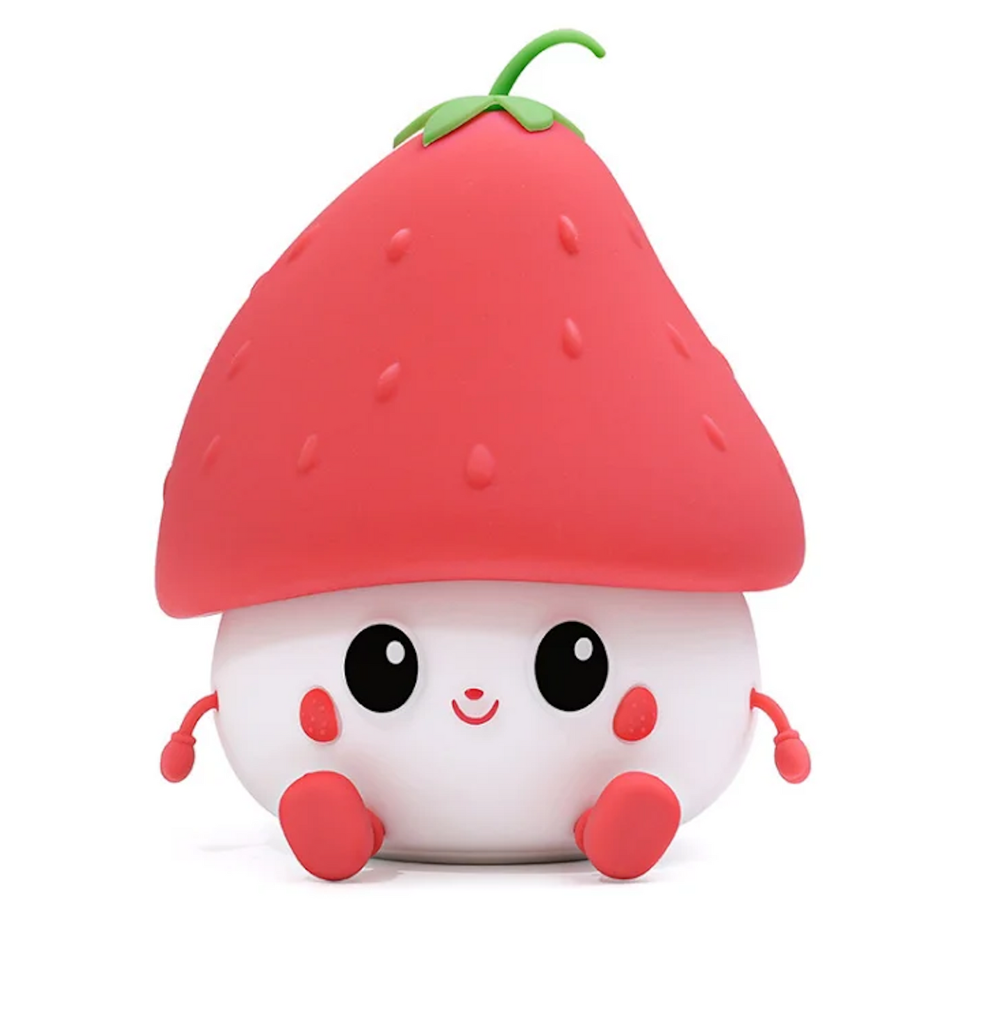 Strawberry Rechargeable Silicone Night Lamp - Cute LED Strawberry Lamp, Kids Night Light, Nursery Decor, Birthday Gift, Silicone LED Light