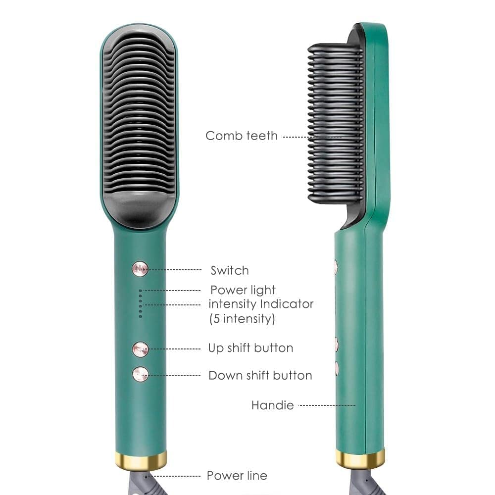 Hair Straightener Professional Electric Comb Brush
