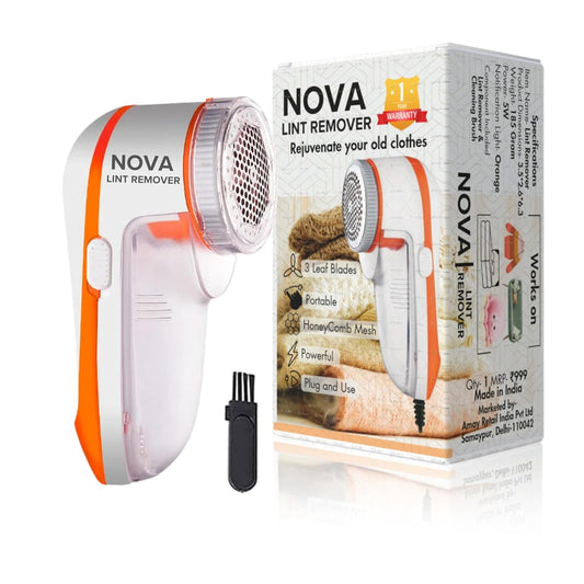 Nova Lint Remover for Clothes - Fabric Shaver Tint and Dust Remover | 1 Year Warranty