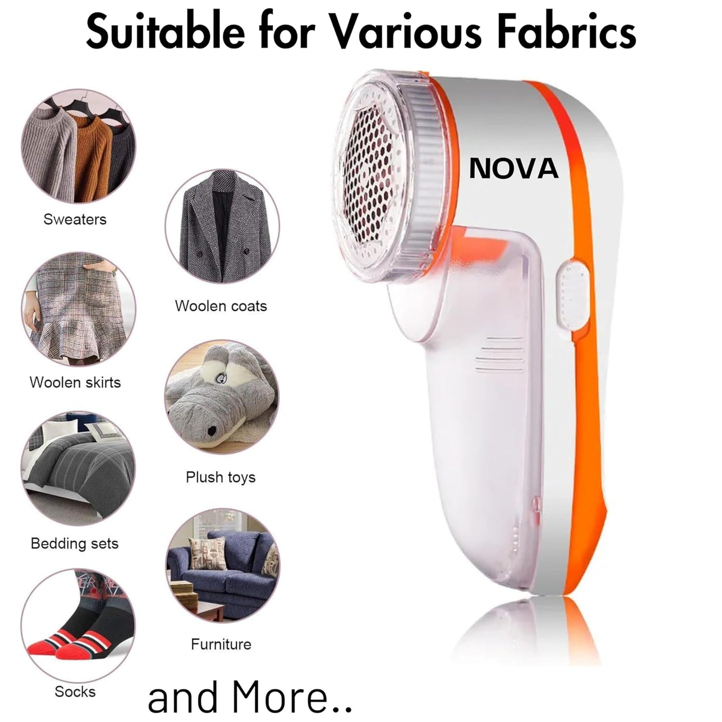 Nova Lint Remover for Clothes - Fabric Shaver Tint and Dust Remover