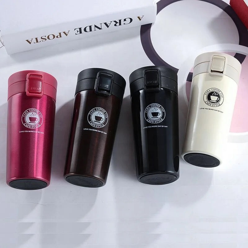 Coffee Travel Mug, Insulated Coffee Cup with Leakproof Lid, 380ml Vacuum Insulated Stainless Steel