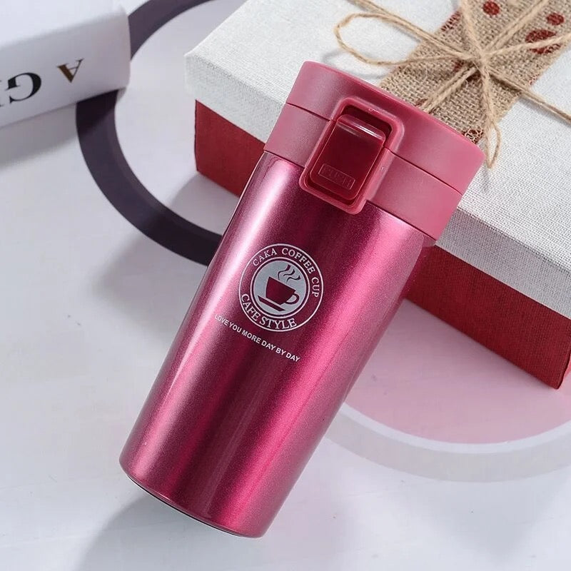 Coffee Travel Mug, Insulated Coffee Cup with Leakproof Lid, 380ml Vacuum Insulated Stainless Steel