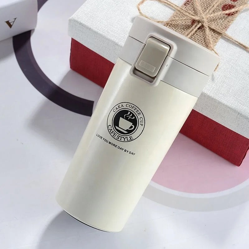 Coffee Travel Mug, Insulated Coffee Cup with Leakproof Lid, 380ml Vacuum Insulated Stainless Steel