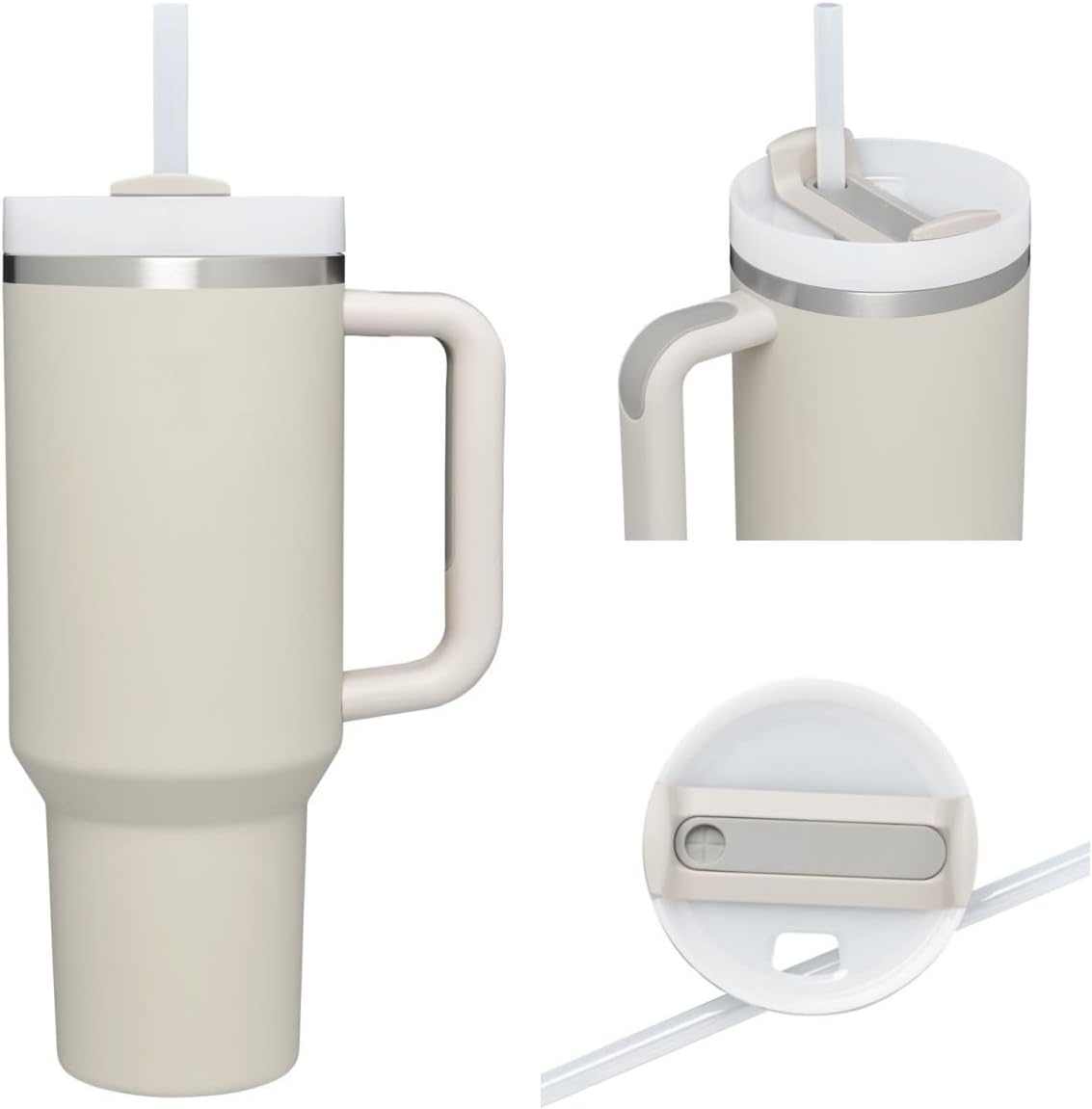 1200ml Tumbler With Handle, Stainless Steel, Insulated