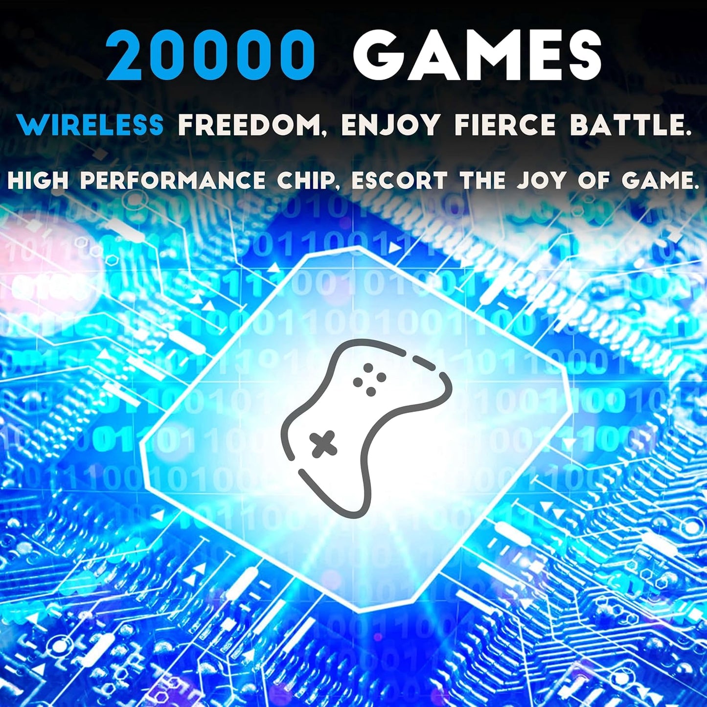 Game Stick 4K Video Game Console Retro Classic Games 2.4G Double Wireless Controller 64GB