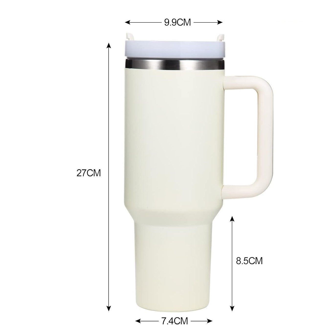 1200ml Tumbler With Handle, Stainless Steel, Insulated
