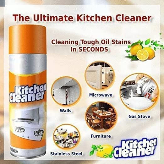 Multi-Purpose Foam Kitchen Cleaner Spray Grease Stain Remover 500 ML