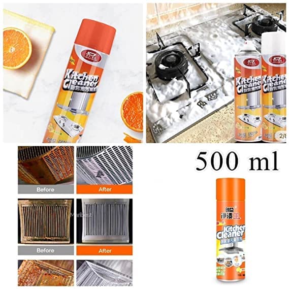 Multi-Purpose Foam Kitchen Cleaner Spray Grease Stain Remover 500 ML