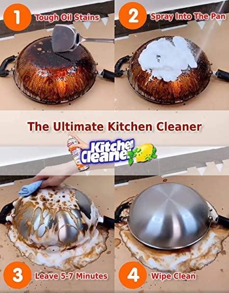 Multi-Purpose Foam Kitchen Cleaner Spray Grease Stain Remover 500 ML