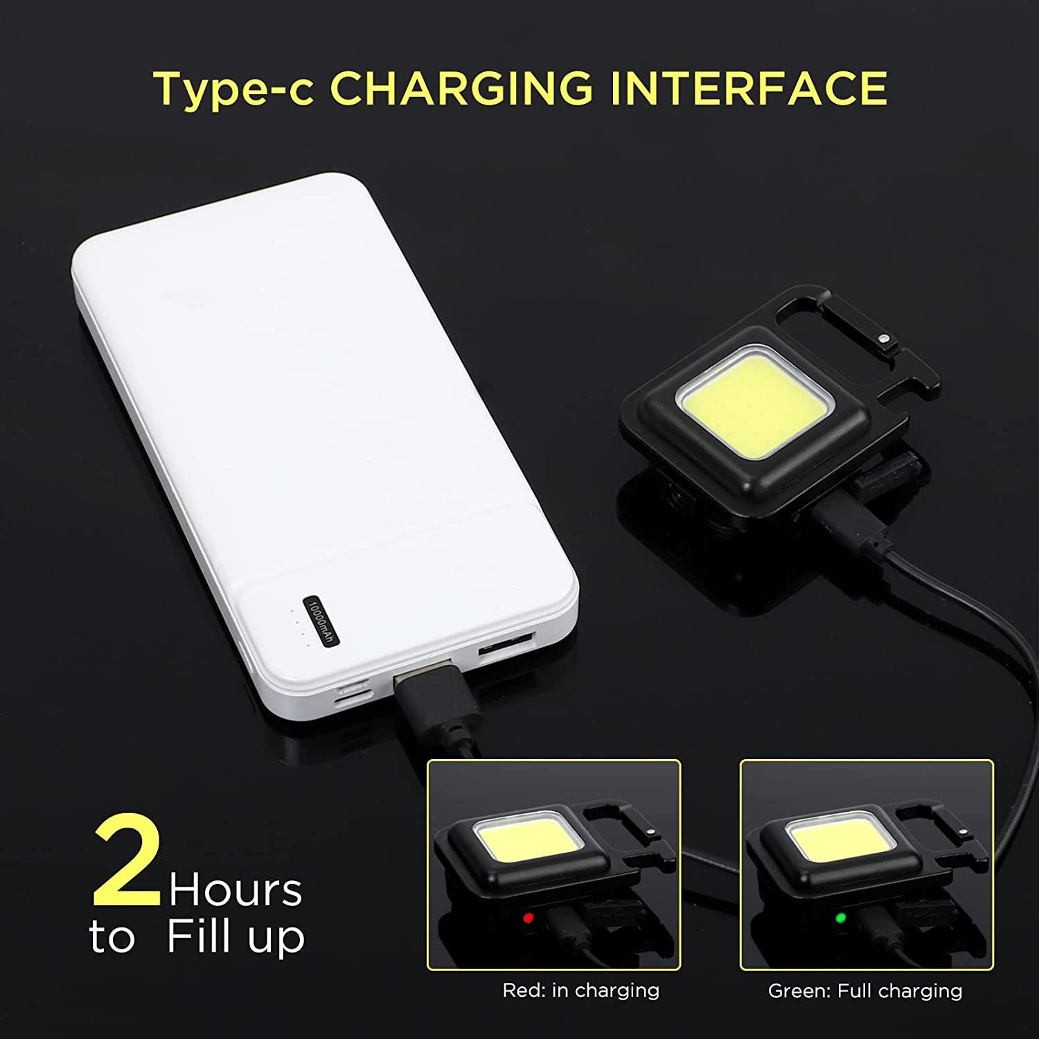 Keychain LED Light with Bottle Opener Folding Bracket Cool White with 4 Mode - SIGMA STORE