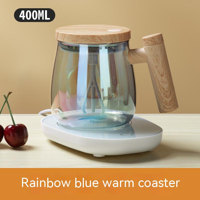 Sigmastore Self Stirring Mug, Electric Mixing Cup With High Borosilicate Glass, Rotating Coffee Mug for Home, Office, Travel - Suitable for Coffee, Milk, Protein Powder, 400 ML
