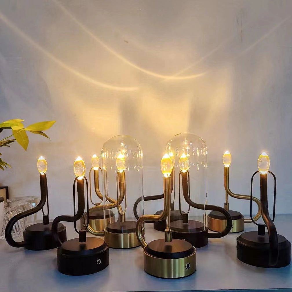 Candle Swing Table Lamp Creative Magnetic Field Atmosphere Bedroom lamp Retro Restaurant