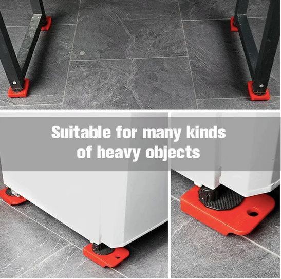 Heavy Duty Furniture Lifter Mover Tool Set, Furniture Moving Roller Wheel Set