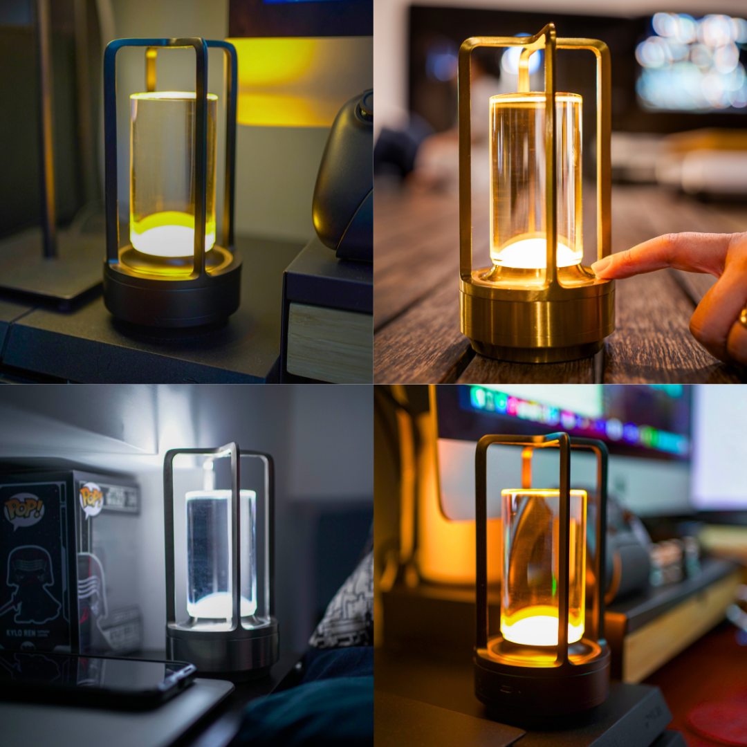 Sigmastore Wireless Crystal Lantern Table Lamp