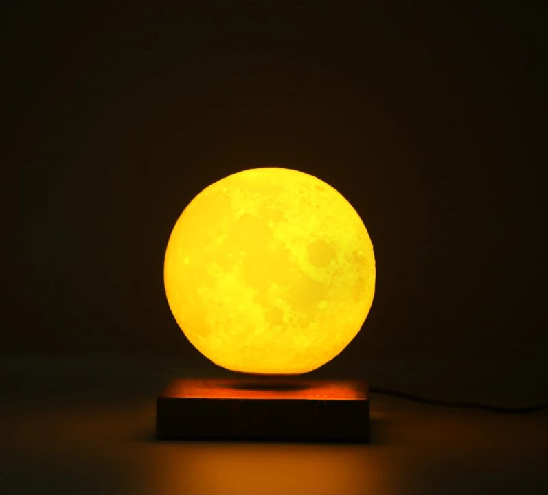 Floating Moon Lamp Spinning and Levitating 3D Moon Light