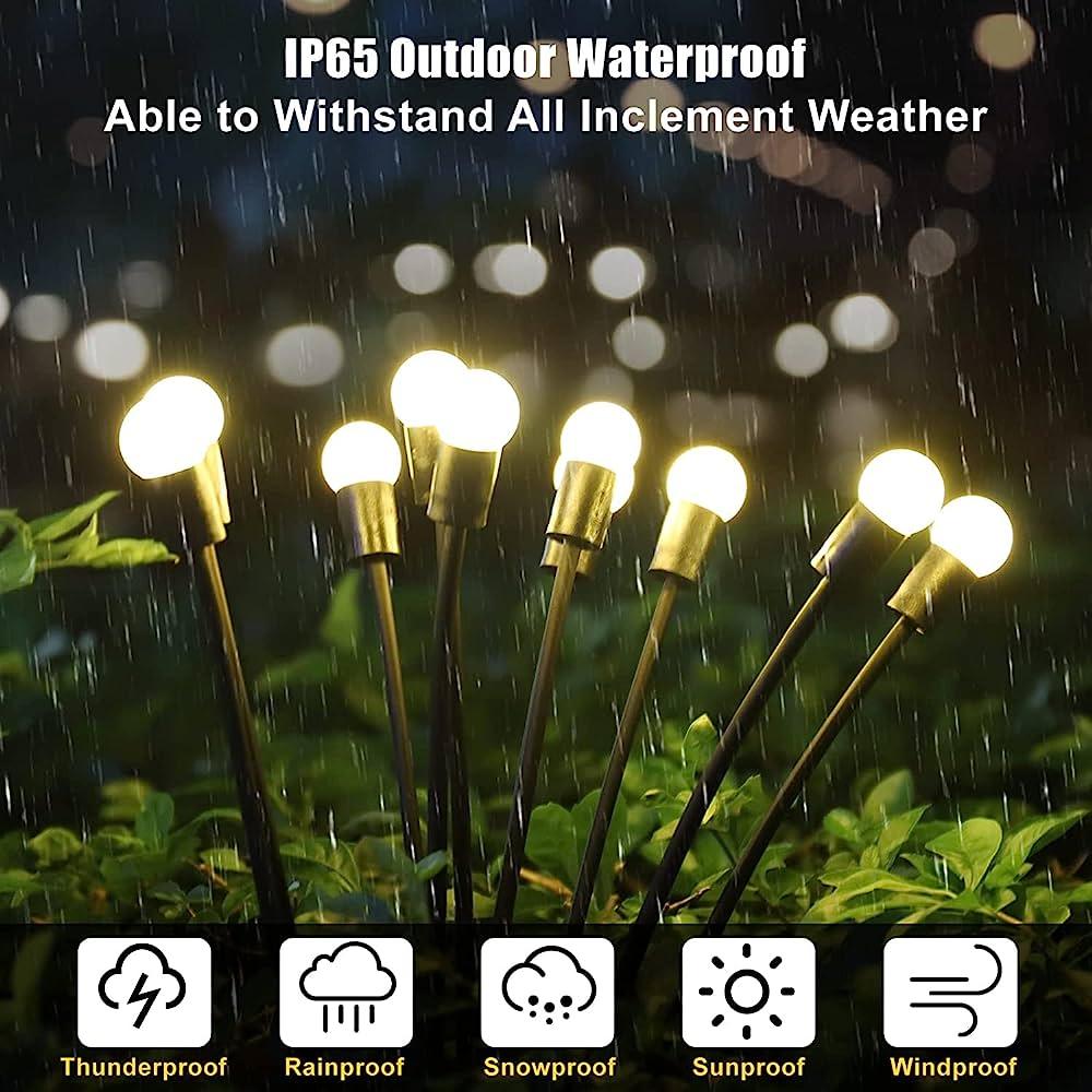 Solar Firefly Sparkle Garden Lights 8 LED